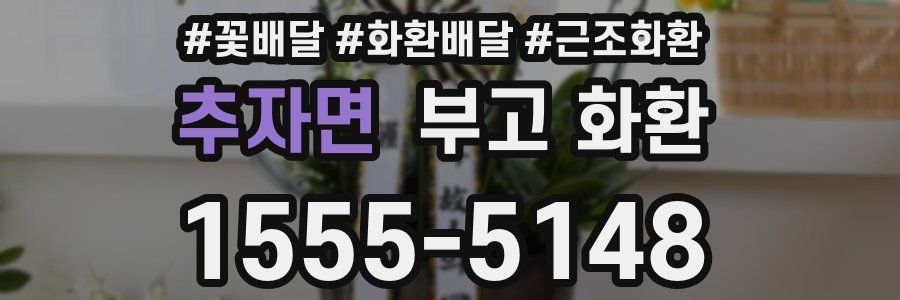 추자면 부고 화환