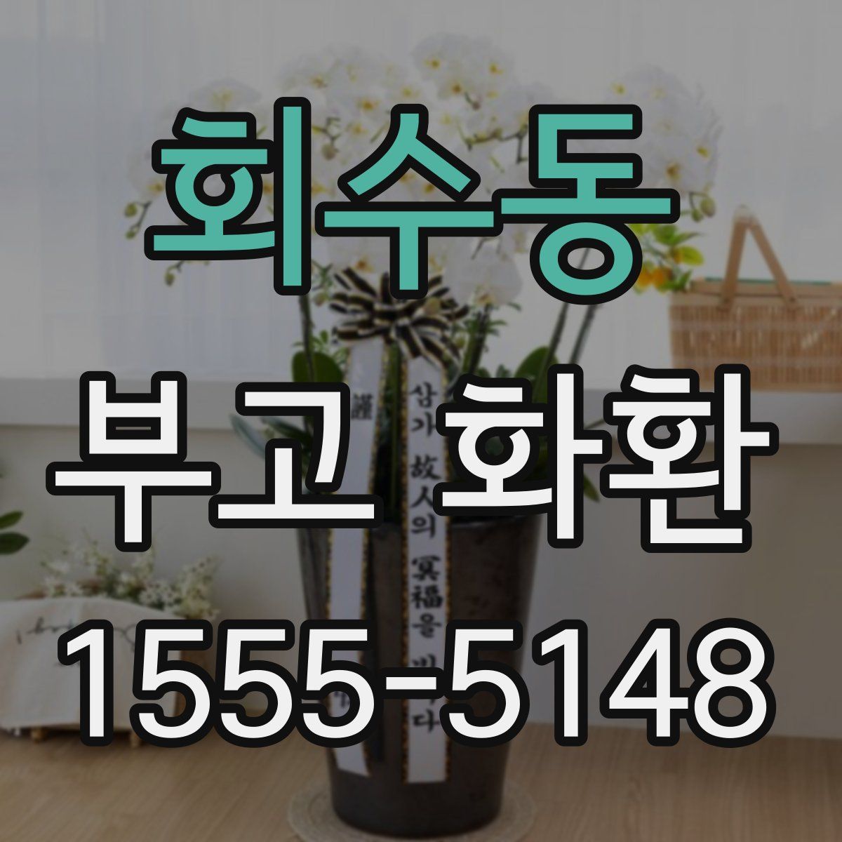 회수동 부고 화환