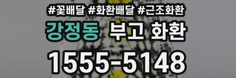 강정동 부고 화환