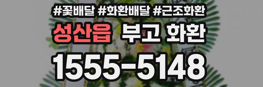 성산읍 부고 화환