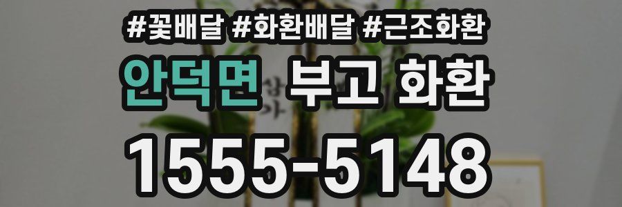 안덕면 부고 화환