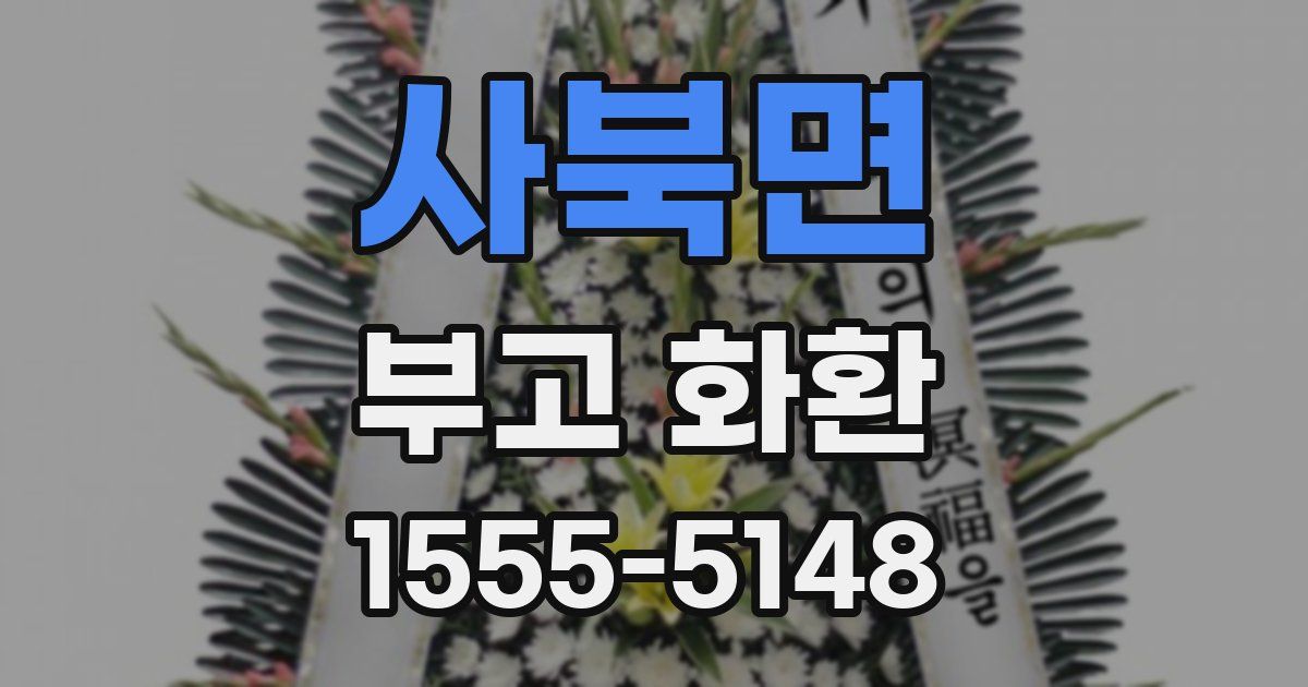 사북면 부고 화환