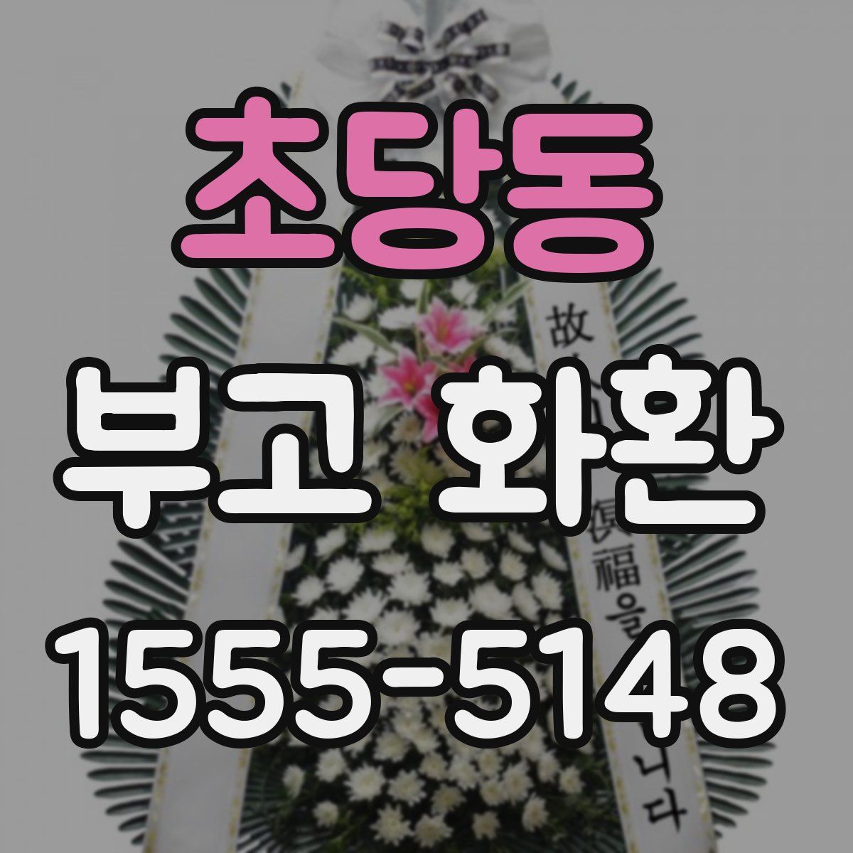 초당동 부고 화환