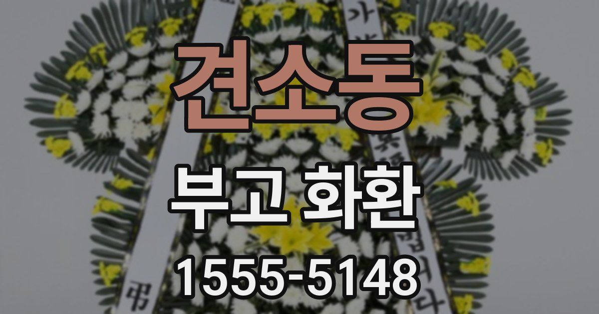 견소동 부고 화환