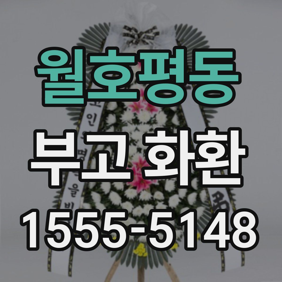 월호평동 부고 화환