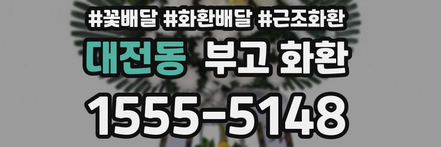 대전동 부고 화환