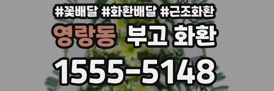 영랑동 부고 화환