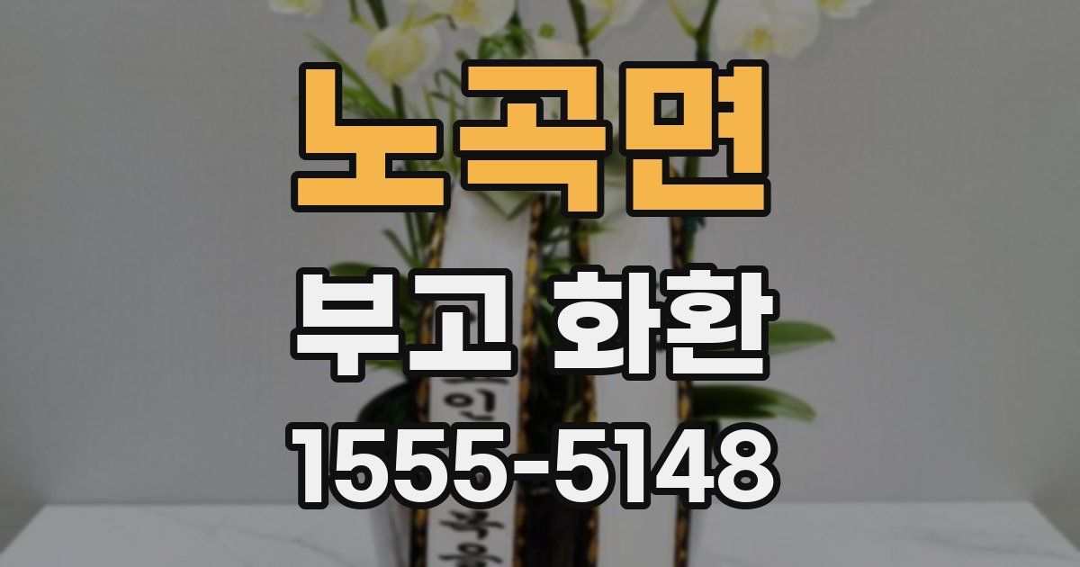 노곡면 부고 화환