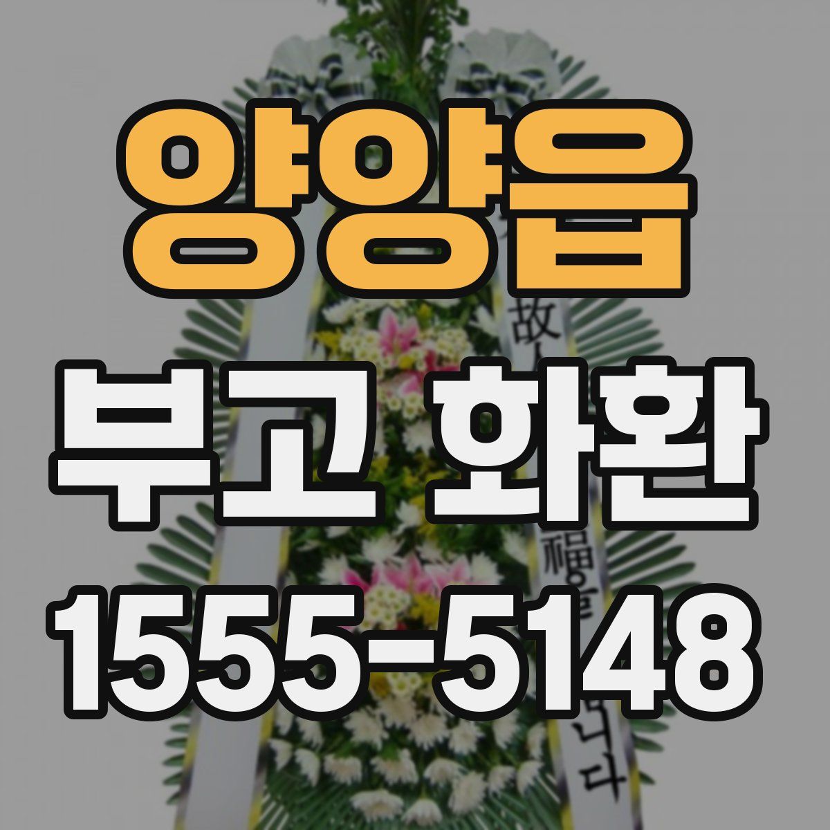 양양읍 부고 화환