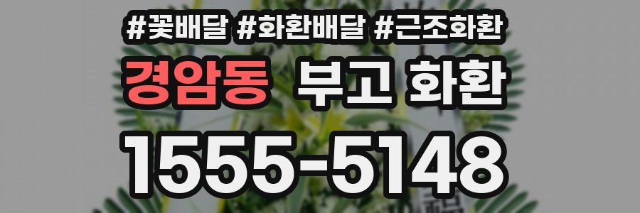 경암동 부고 화환