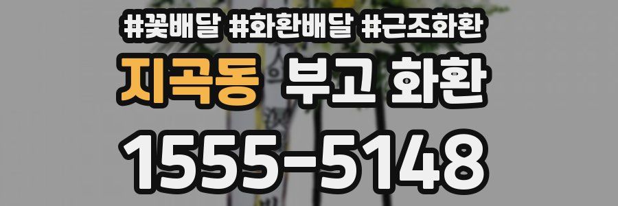 지곡동 부고 화환