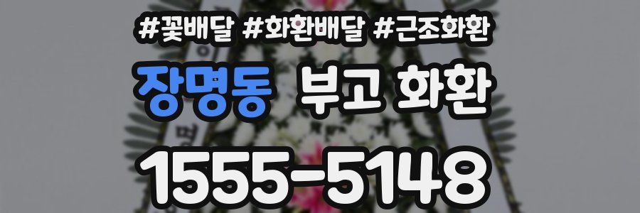 장명동 부고 화환