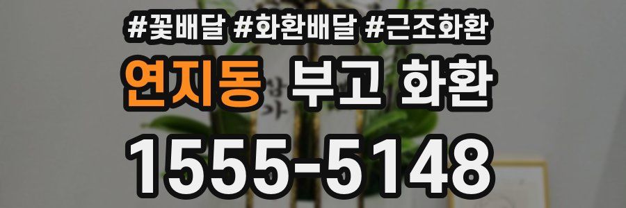 연지동 부고 화환