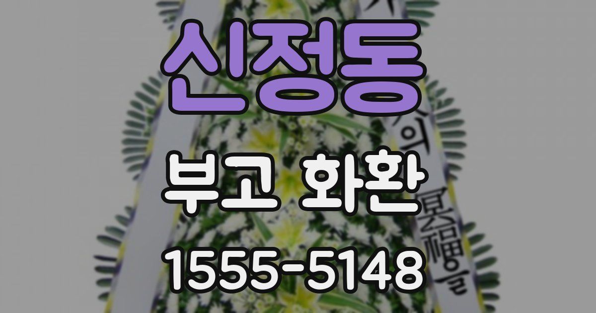 신정동 부고 화환