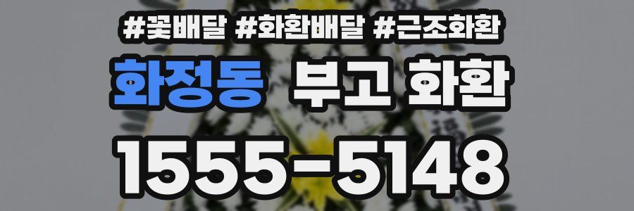 화정동 부고 화환
