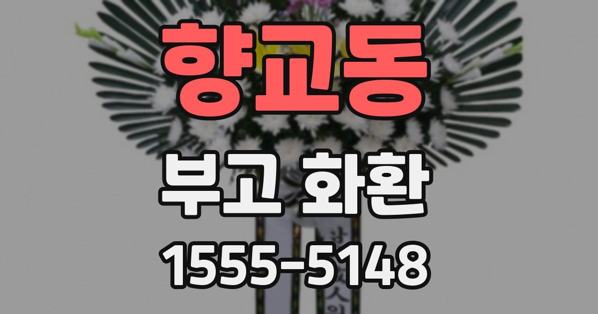 향교동 부고 화환