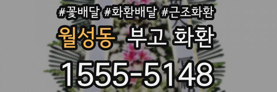 월성동 부고 화환