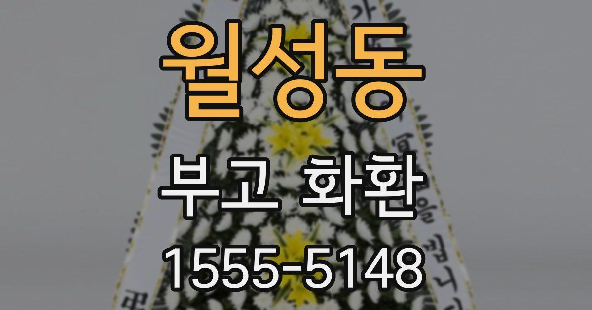 월성동 부고 화환
