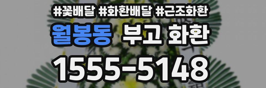 월봉동 부고 화환