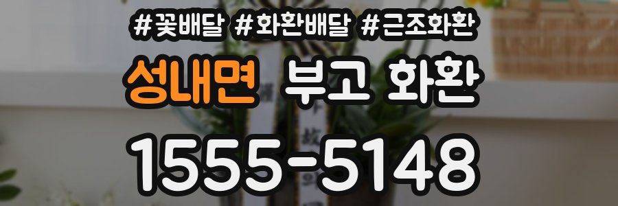 성내면 부고 화환