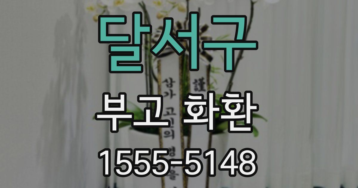 달서구 부고 화환