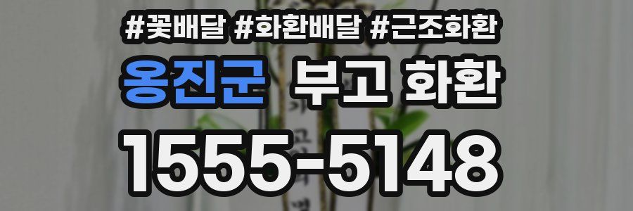 옹진군 부고 화환