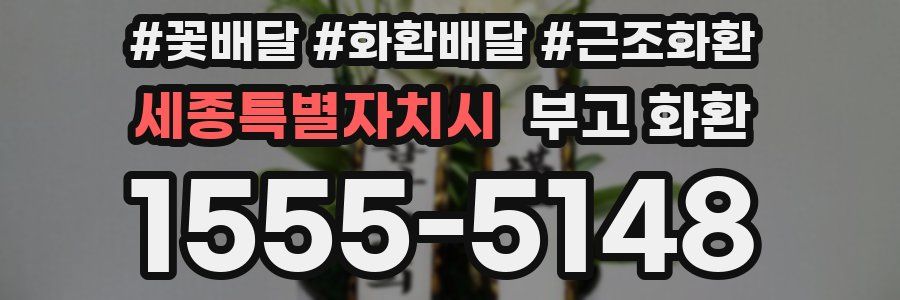 세종특별자치시 부고 화환