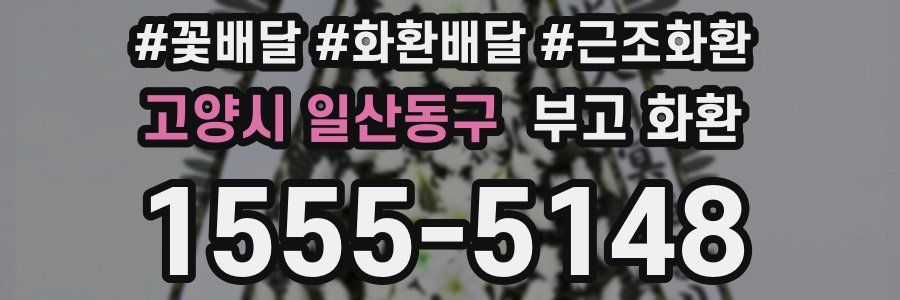 고양시 일산동구 부고 화환