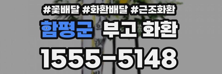 함평군 부고 화환