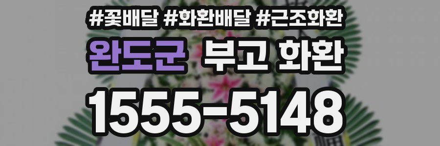 완도군 부고 화환
