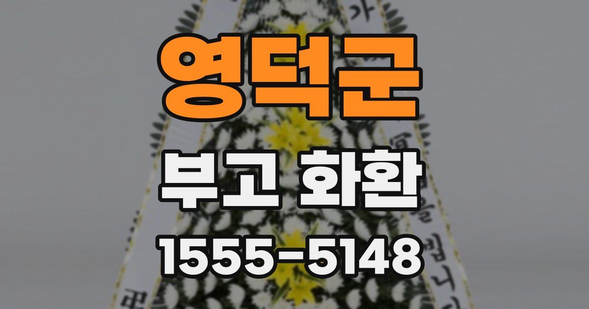 영덕군 부고 화환