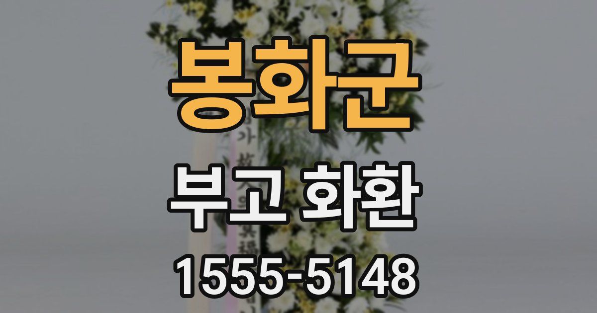 봉화군 부고 화환