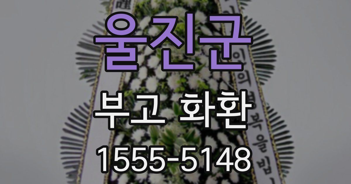 울진군 부고 화환
