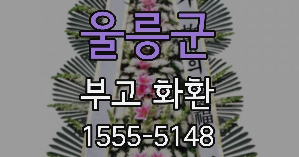 울릉군 부고 화환
