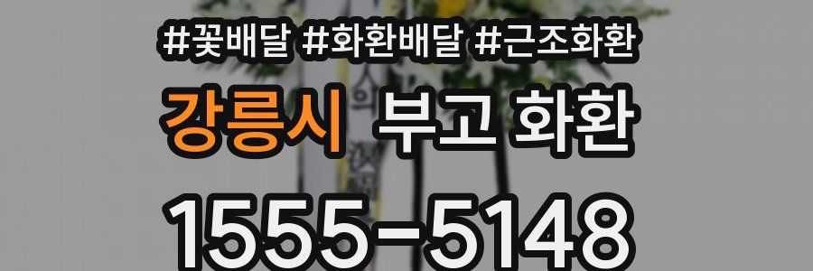 강릉시 부고 화환