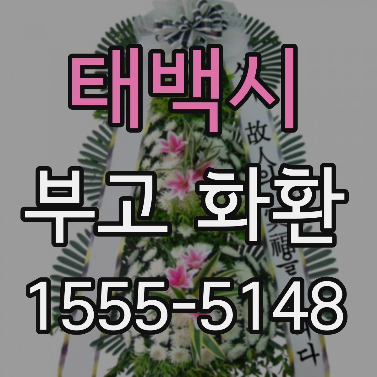 태백시 부고 화환