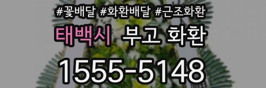 태백시 부고 화환