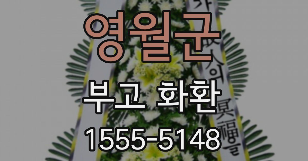 영월군 부고 화환
