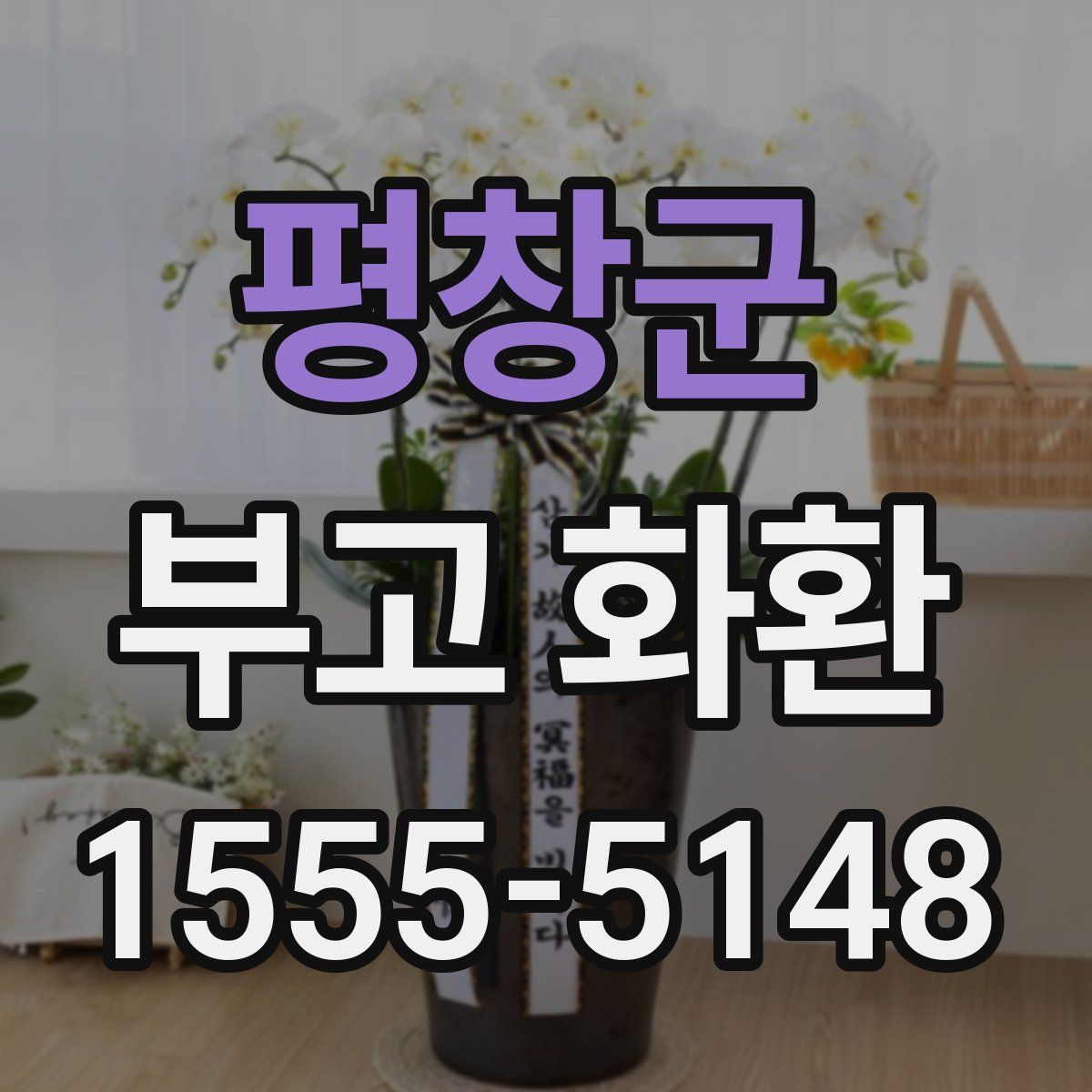 평창군 부고 화환