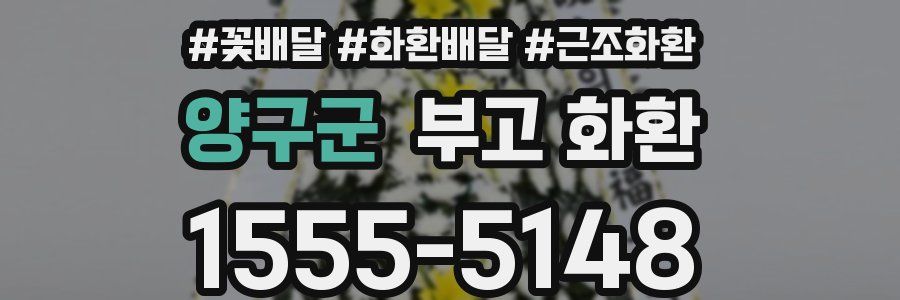 양구군 부고 화환