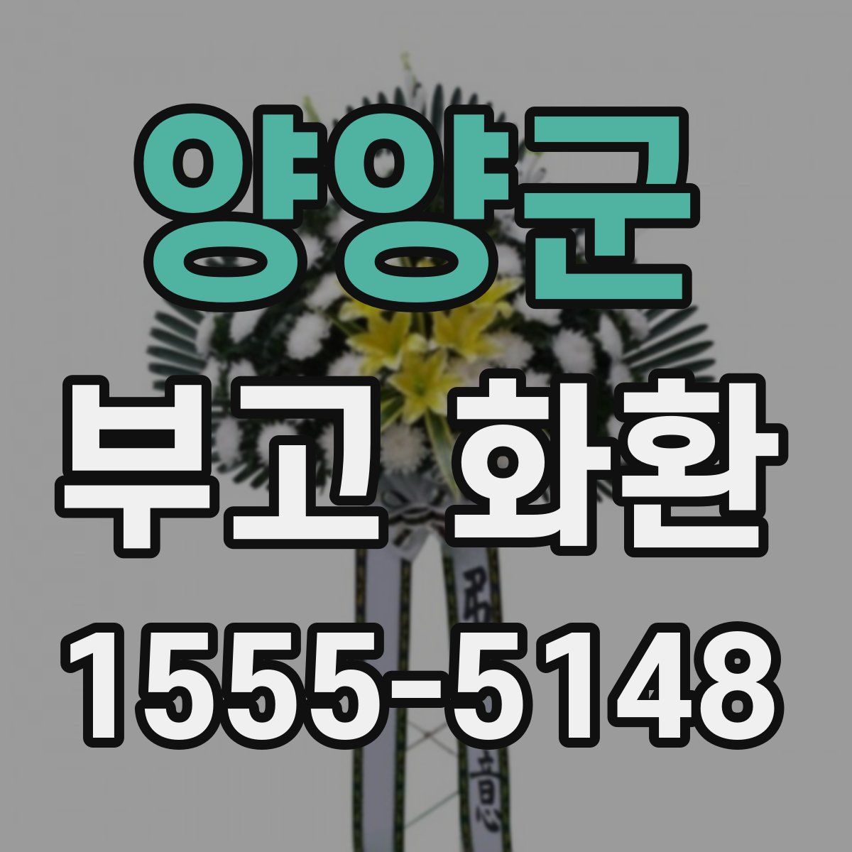 양양군 부고 화환