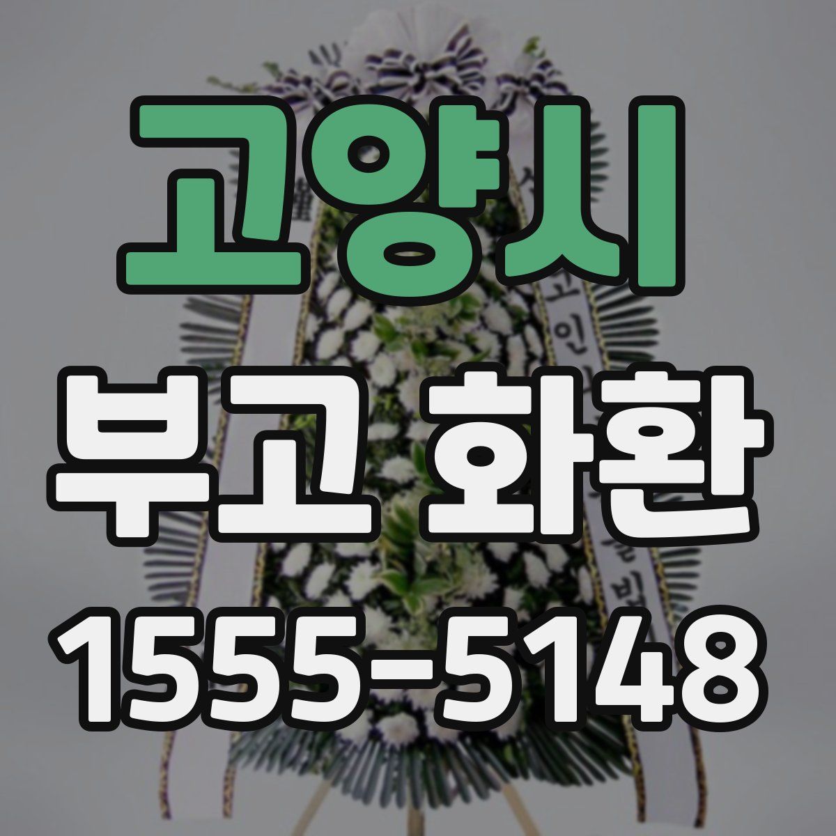 고양시 부고 화환