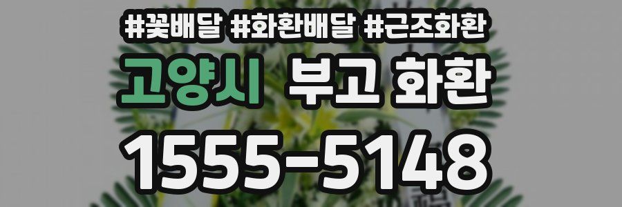 고양시 부고 화환