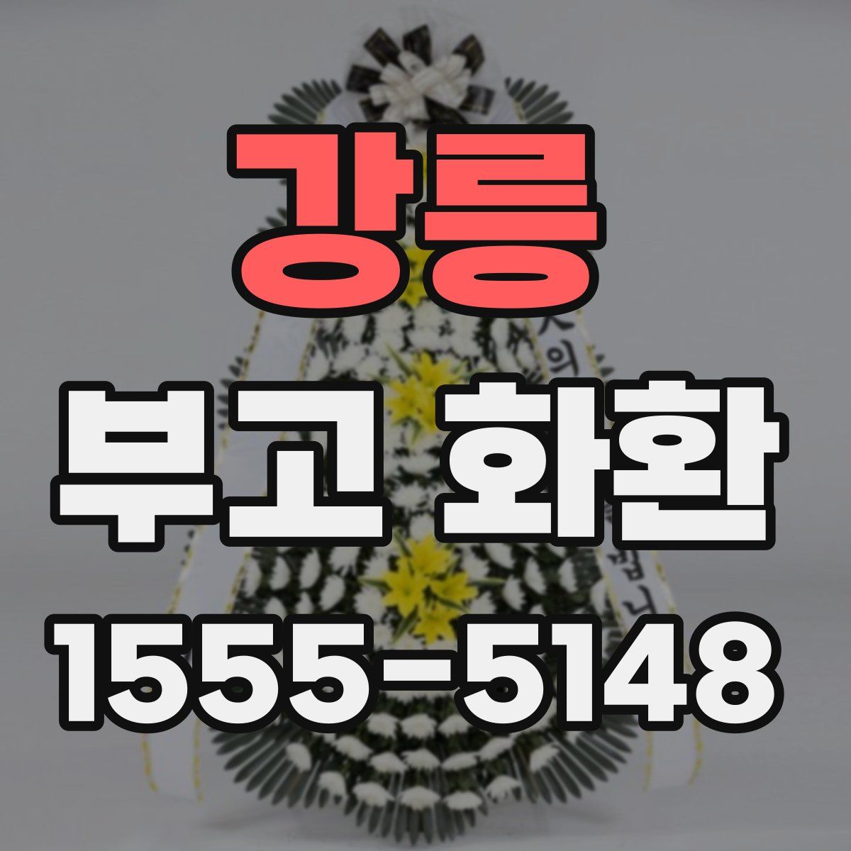 강릉 부고 화환