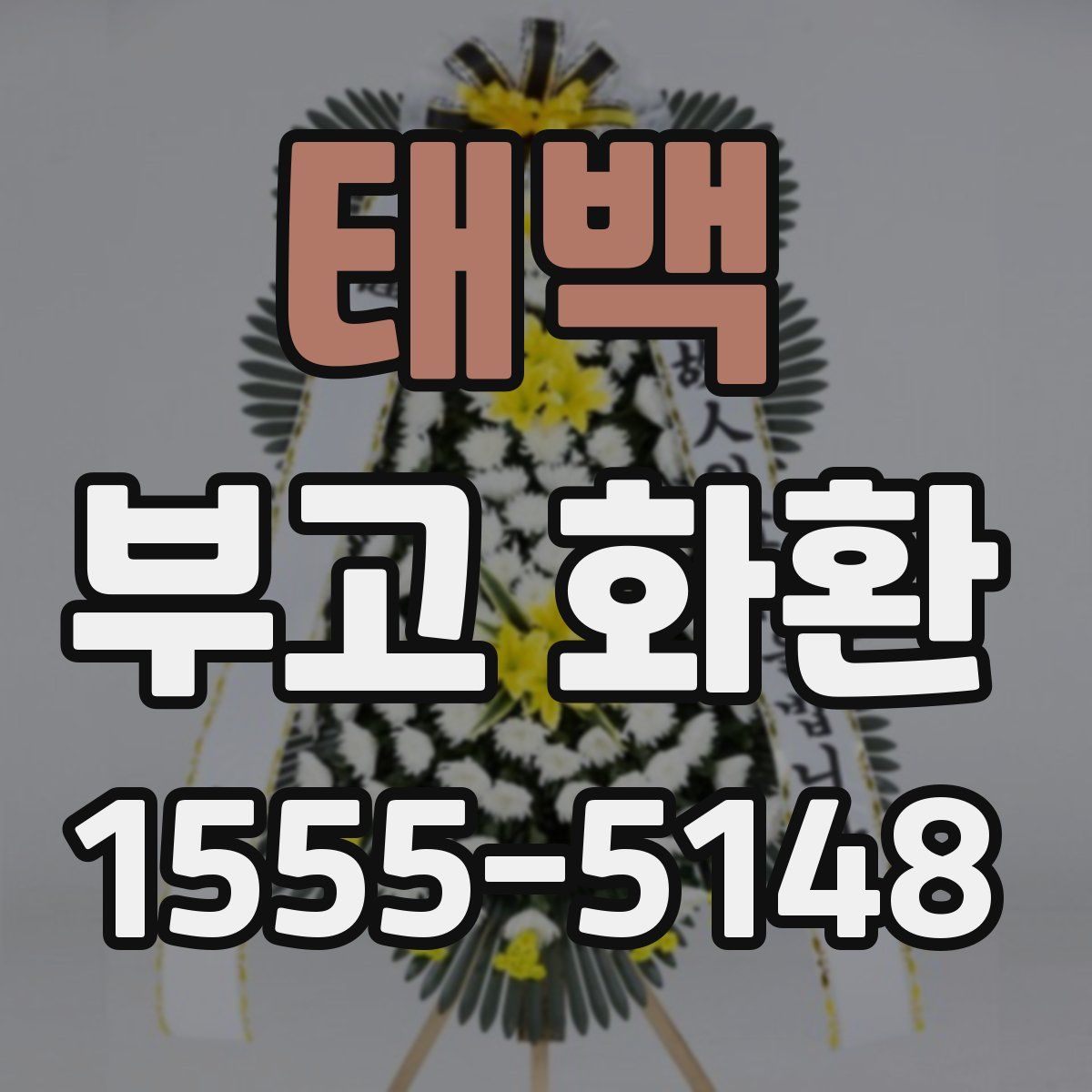 태백 부고 화환