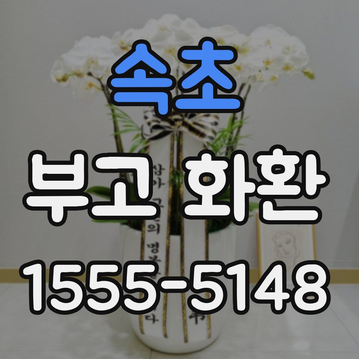 속초 부고 화환