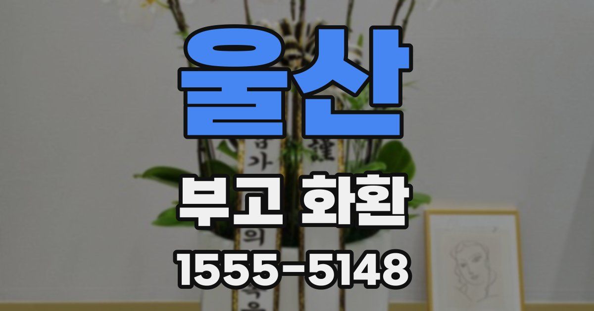 울산 부고 화환