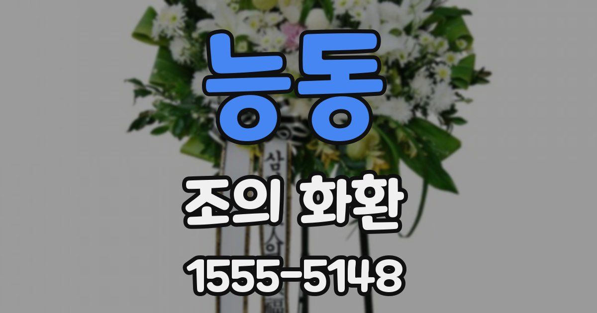 능동 조의 화환