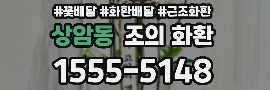 상암동 조의 화환