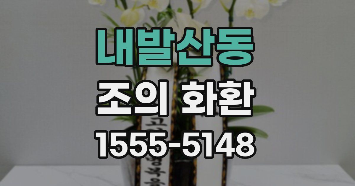 내발산동 조의 화환